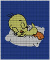 Tweety Sleeping 150 x 150
