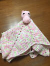 Pink Hippo Lovey 6Pt Star